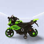 Future Rider 12V Kids Motorcycle – Experience the Road Like a Pro! (GREEN)