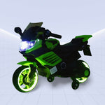 Future Rider 12V Kids Motorcycle – Experience the Road Like a Pro! (GREEN)