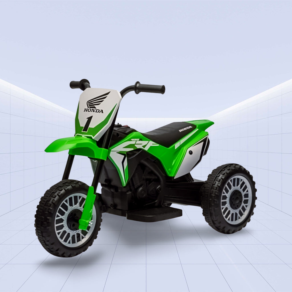Licensed Honda CRF 450R Kids Three-Wheel Motorcycle Electric Ride-On (GREEN)