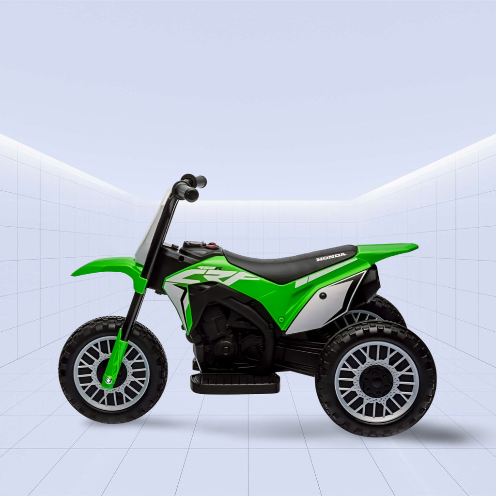 Licensed Honda CRF 450R Kids Three-Wheel Motorcycle Electric Ride-On (GREEN)
