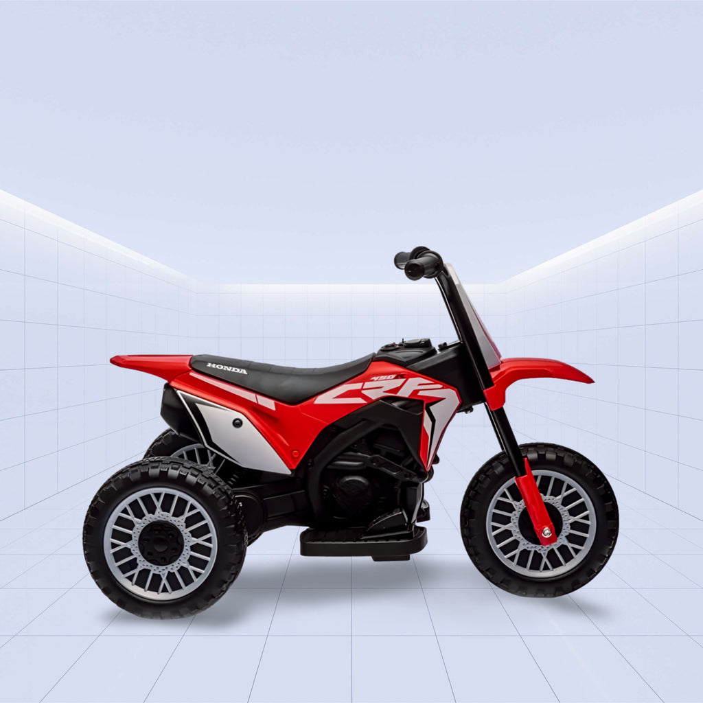 Licensed Honda CRF 450R Kids Three-Wheel Motorcycle Electric Ride-On (RED)