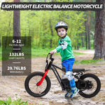 Off-Road Beast – 24V Electric Dirt Bike for Young Riders! (BLACK)