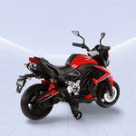 DORSA-Safe & Stylish! Ride-On Motorcycle with Training Wheels (RED)
