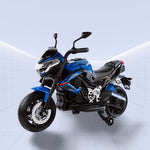 DORSA-Safe & Stylish! Ride-On Motorcycle with Training Wheels (BLUE)