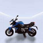 DORSA-Safe & Stylish! Ride-On Motorcycle with Training Wheels (BLUE)