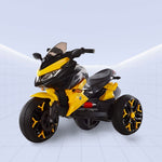 Electric Ride-On Trike for Kids – Sporty & Stylish 3-Wheel Motorcycle (YELLOW)