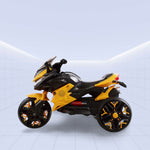 Electric Ride-On Trike for Kids – Sporty & Stylish 3-Wheel Motorcycle (YELLOW)