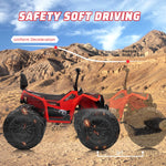 Big Wheels, Big Fun! All-Terrain Kids ATV Quad Bike with Suspension (RED)