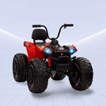 Big Wheels, Big Fun! All-Terrain Kids ATV Quad Bike with Suspension (RED)