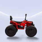 Big Wheels, Big Fun! All-Terrain Kids ATV Quad Bike with Suspension (RED)