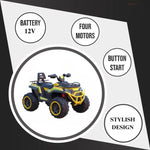 Unleash the Fun – Kids Electric ATV Quad Bike with LED Lights & Music! (YELLOW)