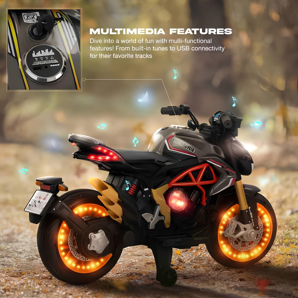Mini Superbike Adventure – Electric Ride-On! (RED GREY)