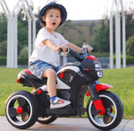 TurboCharge Kids' Electric Motorcycle – Ultimate Ride-On with Lights, Music & Smoke Effects! (RED)