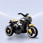 TurboCharge Kids' Electric Motorcycle – Ultimate Ride-On with Lights, Music & Smoke Effects! (YELLOW)