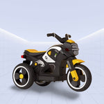 TurboCharge Kids' Electric Motorcycle – Ultimate Ride-On with Lights, Music & Smoke Effects! (YELLOW)