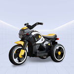 TurboCharge Kids' Electric Motorcycle – Ultimate Ride-On with Lights, Music & Smoke Effects! (YELLOW)