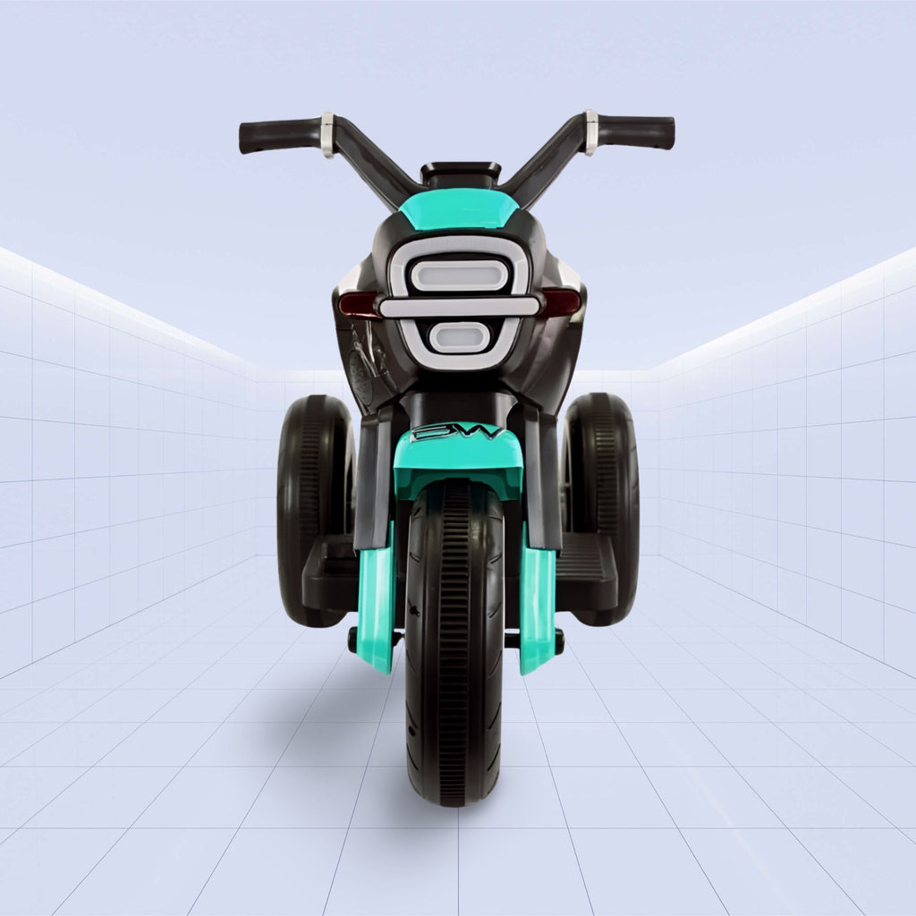 TurboCharge Kids' Electric Motorcycle – Ultimate Ride-On with Lights, Music & Smoke Effects! (GREEN)