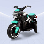 TurboCharge Kids' Electric Motorcycle – Ultimate Ride-On with Lights, Music & Smoke Effects! (GREEN)