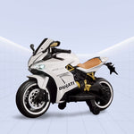 Sport Ride-Electric Kids Ride-On Motorcycle (WHITE)