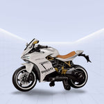 Sport Ride-Electric Kids Ride-On Motorcycle (WHITE)