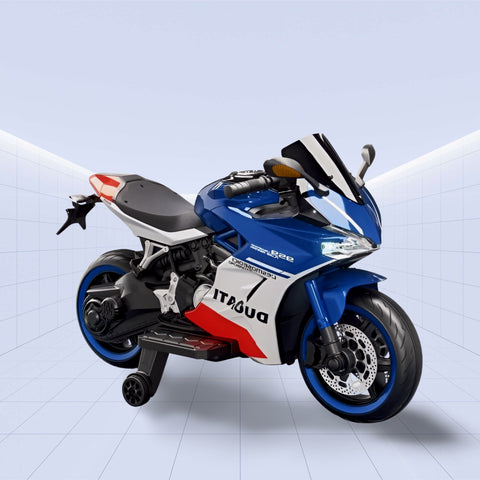 Sport Ride-Electric Kids Ride-On Motorcycle (BLUE)
