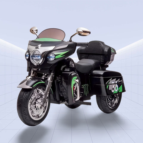 Future Rider’s Dream – Kids Electric Motorcycle with Realistic Features! (BLACK)