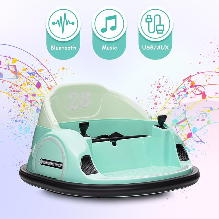 Electric Ride-On Drift Car – Stylish Fun for Kids with 360-Degree Spin (GREEN)
