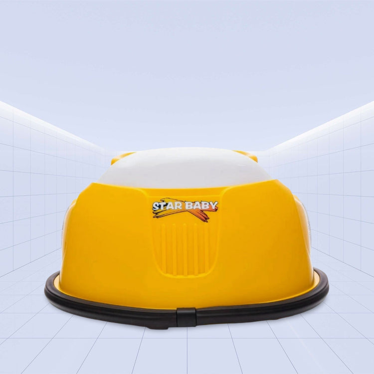 "Ride, Spin, and Play: Star Baby Kids Drift Car with 360° Turning & LED Lights" (YELLOW)