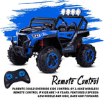 "Tiny Off-Roader – 4x4 Kids Electric Jeep with Remote Control (BLUE)