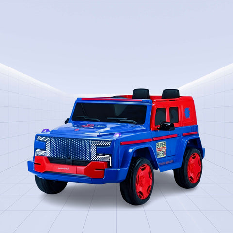 Spider-Man 4WD Electric Adventure Car for Kids (BLUE)