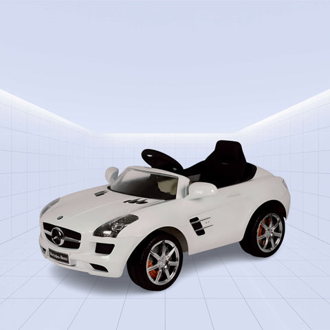 Licensed Mercedes-Benz SLS AMG Ride-On Car for Kids – A Touch of Elegance for Your Little Driver ( White)