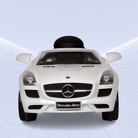 Licensed Mercedes-Benz SLS AMG Ride-On Car for Kids – A Touch of Elegance for Your Little Driver ( White)