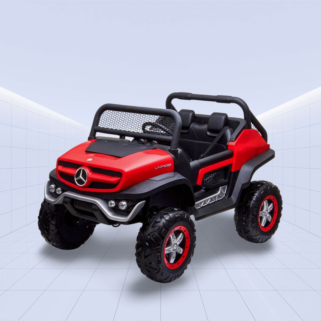 Mercedes-Benz Unimog Kids Ride-On Jeep – 4X4 Electric UTV with Remote Control (RED)