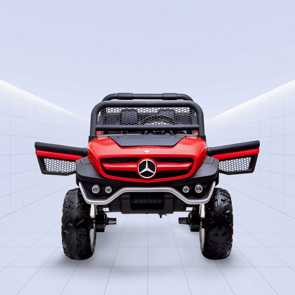 Mercedes-Benz Unimog Kids Ride-On Jeep – 4X4 Electric UTV with Remote Control (RED)