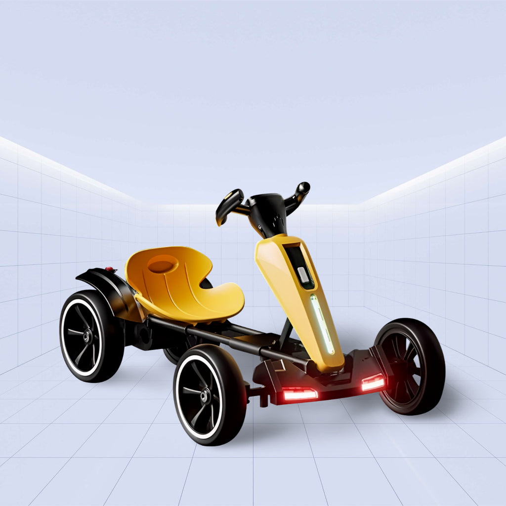 Stylish Electric Drift Kart for Kids with Remote Control (YELLOW)