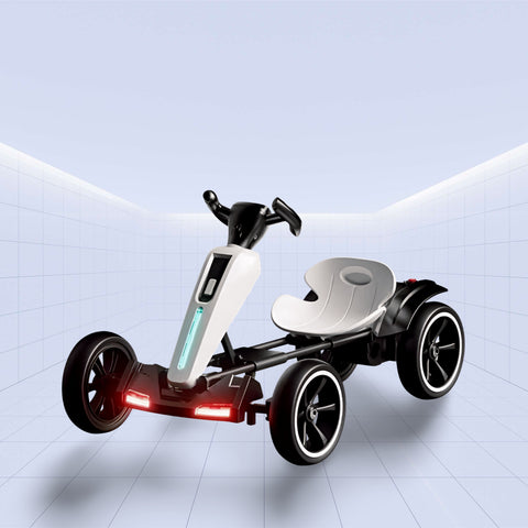 Stylish Electric Drift Kart for Kids with Remote Control (WHITE)