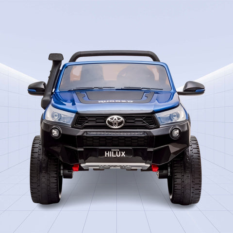 Licensed Toyota Hilux RuggedX 4WD Kids Ride-On, MP4, Leather Seat, Remote Control (BLUE)
