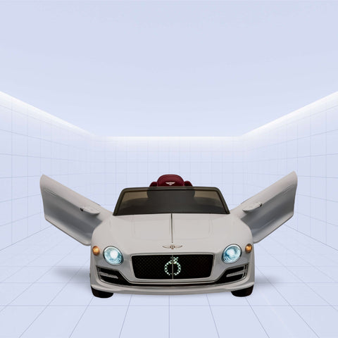 Luxury Ride-On Bentley Convertible for Kids (White) Edition