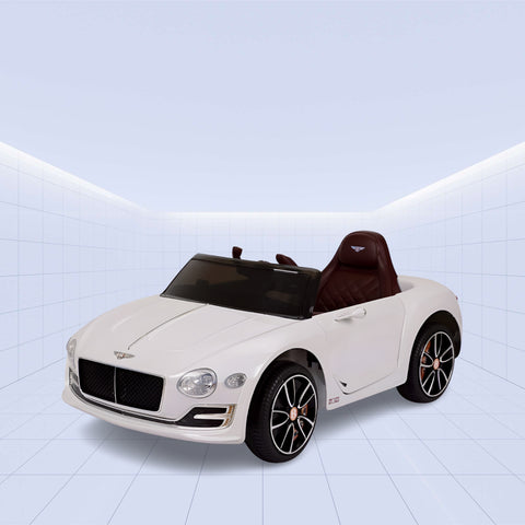Luxury Ride-On Bentley Convertible for Kids (White) Edition
