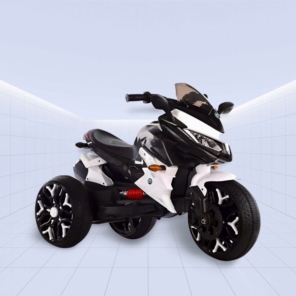 Kids’ High-Performance Electric Ride-On Motorcycle – The Ultimate Gift for Little Speedsters (White)