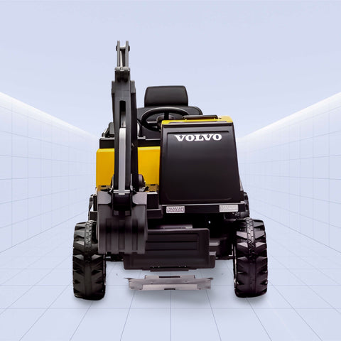 12V Volvo Licensed Ride-On Excavator - The Ultimate Construction Experience for Kids! (YELLOW)