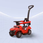 Ultimate Trailblazer: Deluxe Tractor  3-in-1 Ride on Fun Baby Push Car with Canopy (RED)