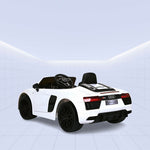 Sporty Kids Ride-On Car: Audi R8 Spyder with Remote Control 12V (WHITE)