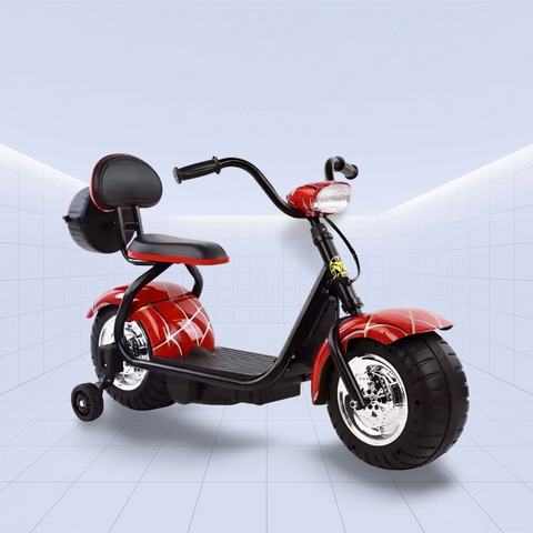 Vibrant Design Kids’ Little Electric Ride-On Motorcycle – The Perfect Gift for Little Adventurers (Red)