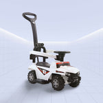 Ultimate Trailblazer: Deluxe Tractor  3-in-1 Ride on Fun Baby Push Car with Canopy (WHITE)