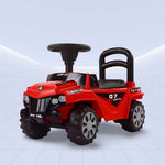 Ultimate Trailblazer: Deluxe Tractor  3-in-1 Ride on Fun Baby Push Car with Canopy (RED)