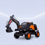 12V Volvo Licensed Ride-On Excavator - The Ultimate Construction Experience for Kids! (ORANGE)