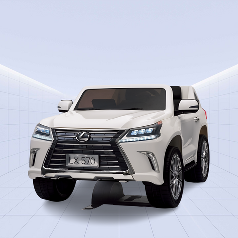 Lexus LX 570 Licensed Ride-On Car for Kids: The Ultimate Luxury Experience on Wheels (White)