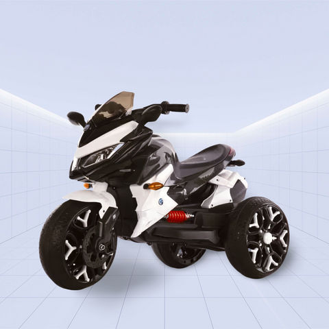 Kids’ High-Performance Electric Ride-On Motorcycle – The Ultimate Gift for Little Speedsters (White)