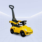 Turbo Tykes 3-in-1 Push Car: The Ultimate Ride for Little Drivers (YELLOW)
